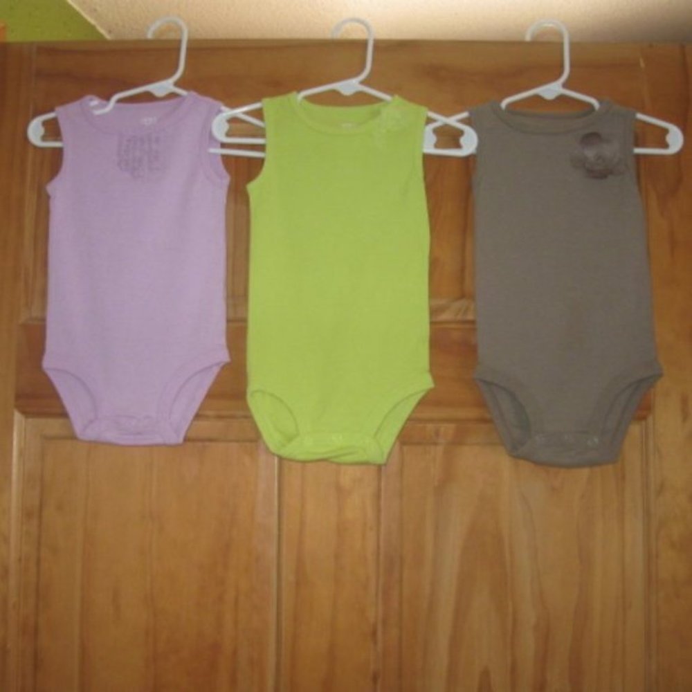 5/$30 Girls Carter's Tank Style Bodysuit Bundle